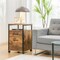 Mobile 2-Drawer File Cabinet and Printer Stand with Open Storage